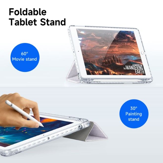 Dux Ducis - iPad 9.7 (2018/2017) / Air / Air 2 Hülle - Leder Bookcover - Unid Series - purpur