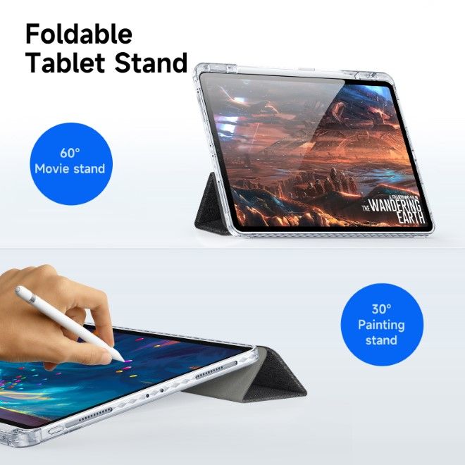 Dux Ducis - iPad Air 11 (2025/2024/2022/2020) / iPad Pro 11 (2022/2021/2020) Hülle - Leder Bookcover - Unid Series - schwarz