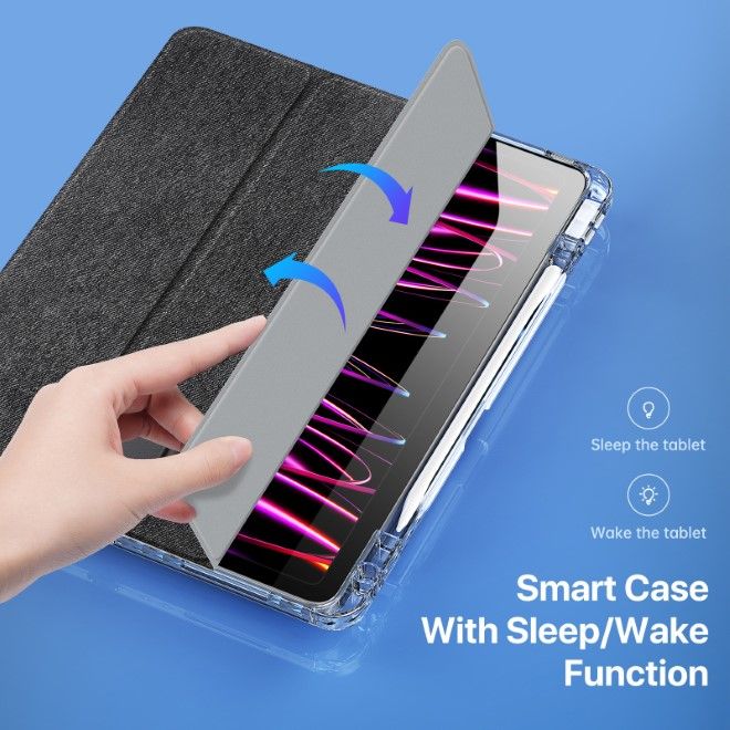 Dux Ducis - iPad Air 11 (2025/2024/2022/2020) / iPad Pro 11 (2022/2021/2020) Hülle - Leder Bookcover - Unid Series - schwarz