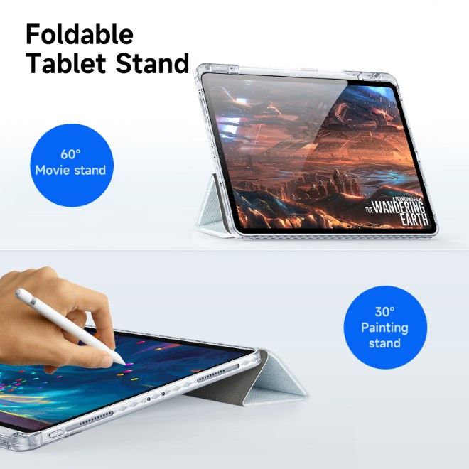 Dux Ducis - iPad Air 11 (2025/2024/2022/2020) / iPad Pro 11 (2022/2021/2020) Hülle - Leder Bookcover - Unid Series - blau