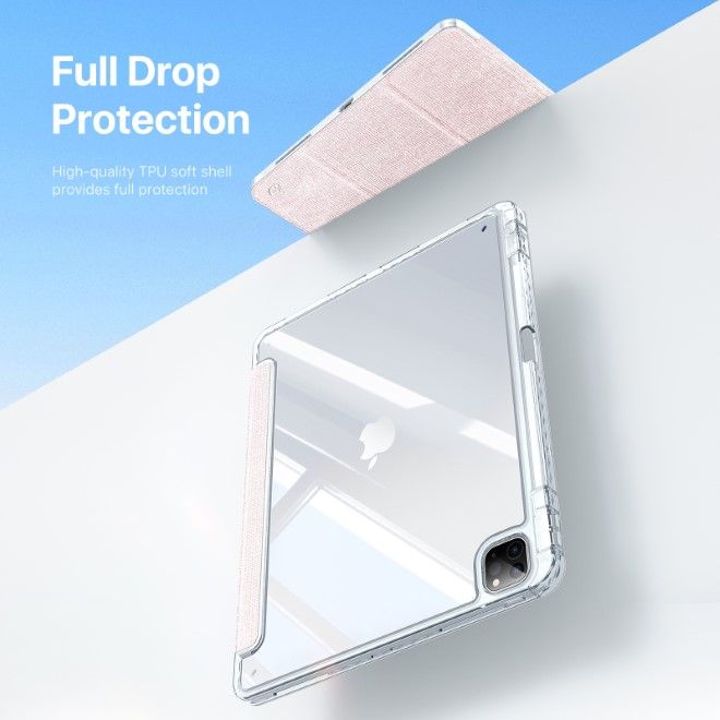 Dux Ducis - iPad Air 11 (2025/2024/2022/2020) / iPad Pro 11 (2022/2021/2020) Hülle - Leder Bookcover - Unid Series - rosa