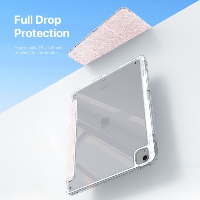 Dux Ducis - iPad Air 13 (2025/2024) / iPad Pro 12.9 (2022/2021/2020/2018) Hülle - Leder Bookcover - Unid Series - rosa