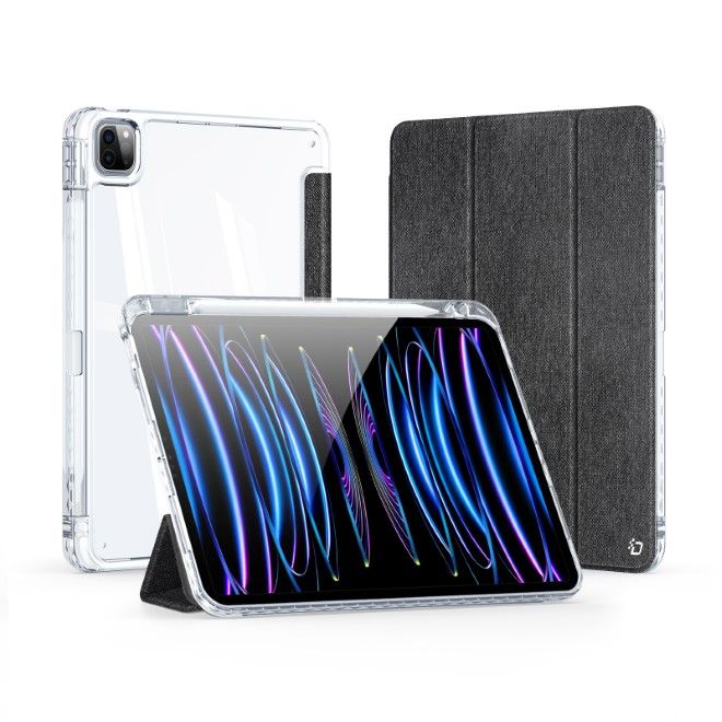 Dux Ducis - iPad Pro 11 (2024) Hülle - Leder Bookcover - Unid Series - schwarz