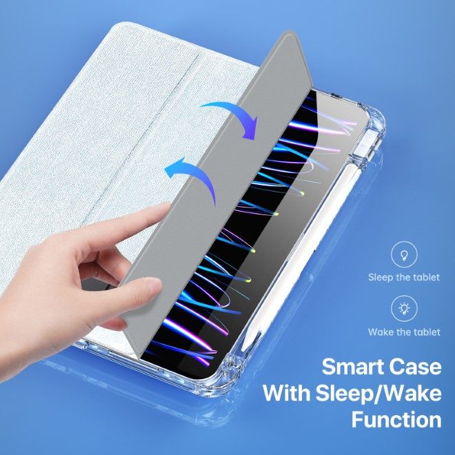 Dux Ducis - iPad Pro 11 (2024) Hülle - Leder Bookcover - Unid Series - blau