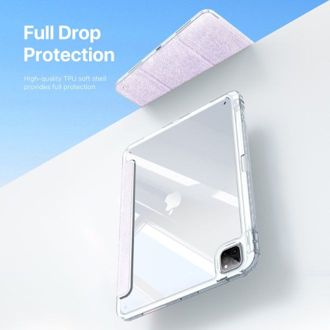 Dux Ducis - iPad Pro 11 (2024) Hülle - Leder Bookcover - Unid Series - purpur