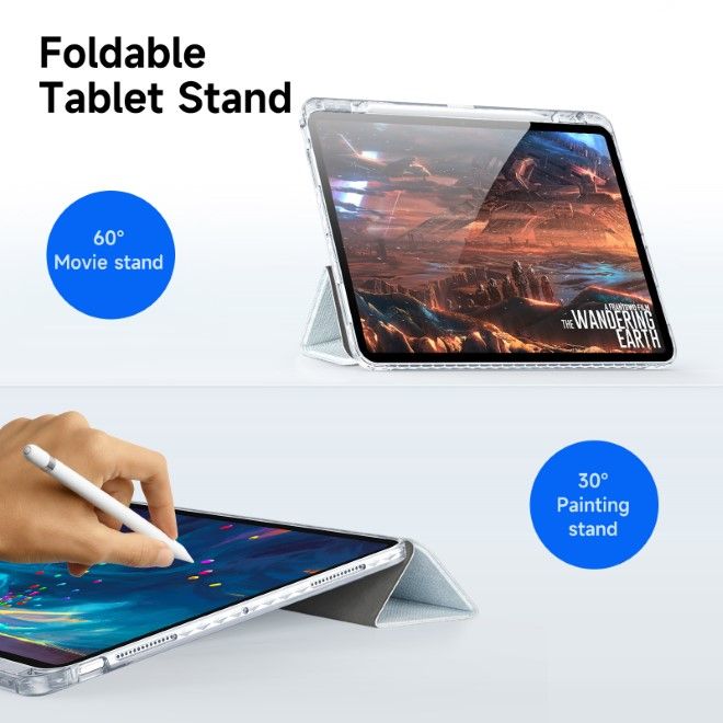 Dux Ducis - iPad Pro 13 (2024) Hülle - Leder Bookcover - Unid Series - blau