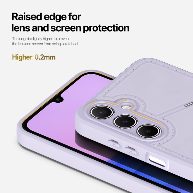 Dux Ducis - Samsung Galaxy A15 5G / 4G Hülle - PC und TPU Hardcase - Rafi II Series - purpur
