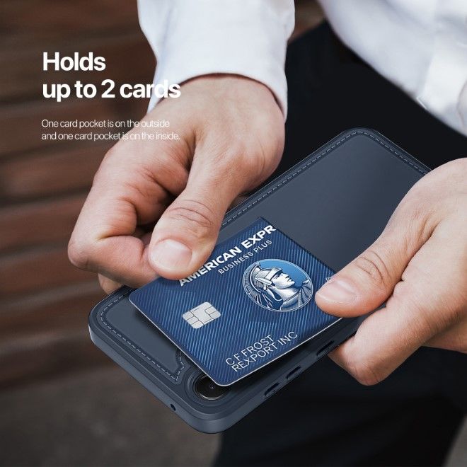 Dux Ducis - Samsung Galaxy A35 5G Hülle - PC und TPU Hardcase - Rafi II Series - blau