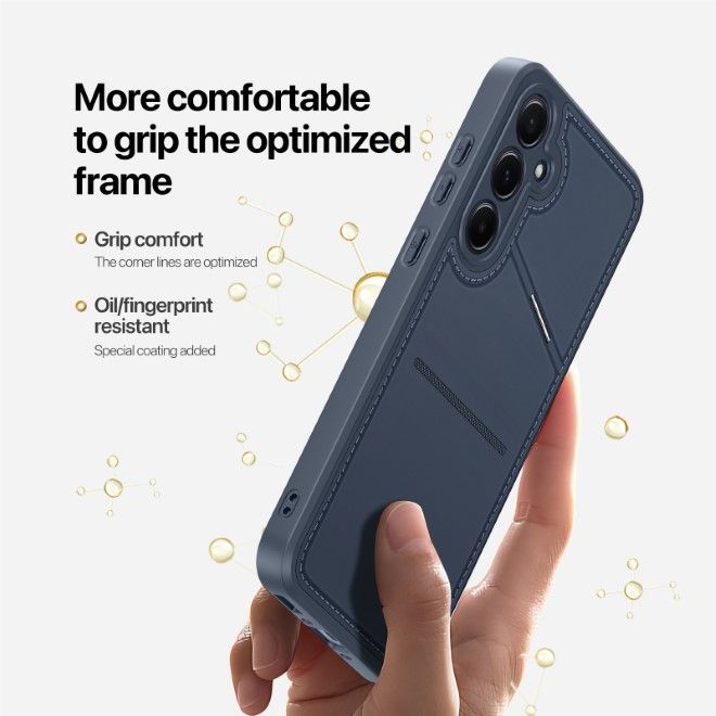 Dux Ducis - Samsung Galaxy A35 5G Hülle - PC und TPU Hardcase - Rafi II Series - blau