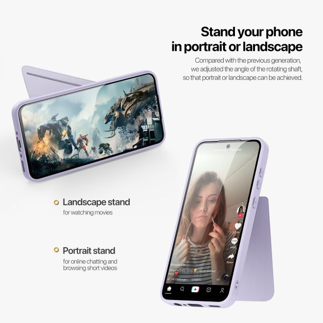 Dux Ducis - Samsung Galaxy A35 5G Hülle - PC und TPU Hardcase - Rafi II Series - purpur