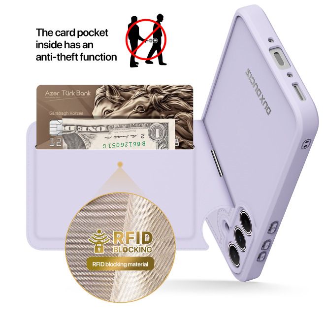 Dux Ducis - Samsung Galaxy A35 5G Hülle - PC und TPU Hardcase - Rafi II Series - purpur