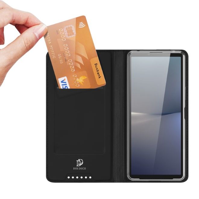 Dux Ducis - Sony Xperia 10 VI Hülle - Handy Bookcover - Skin Pro Series - schwarz