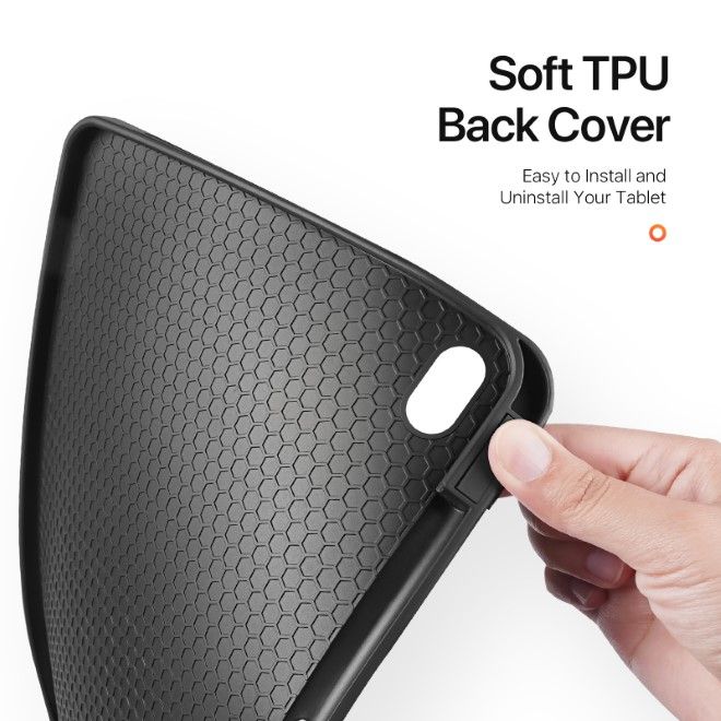 Dux Ducis - iPad Air 13 (2025/2024) Hülle - Leder Smart Flip Case - Domo Series - schwarz