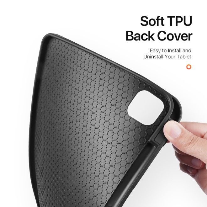 Dux Ducis - iPad Pro 11 (2024) Hülle - Leder Smart Flip Case - Domo Series - schwarz
