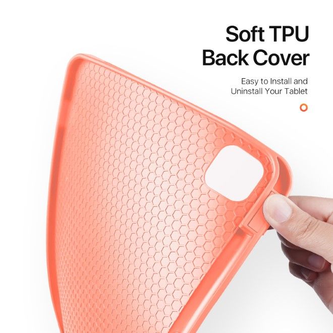 Dux Ducis - iPad Pro 11 (2024) Hülle - Leder Smart Flip Case - Domo Series - rosa