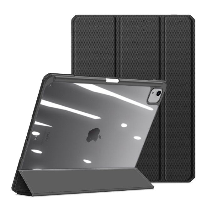 Dux Ducis - iPad Air 13 (2025/2024) / iPad Pro 12.9 (2022/2021/2020/2018) Hülle - Leder Bookcover - Toby Series - schwarz