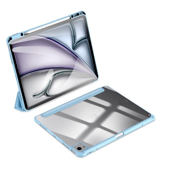 Dux Ducis - iPad Air 13 (2025/2024) / iPad Pro 12.9 (2022/2021/2020/2018) Hülle - Leder Bookcover - Toby Series - blau
