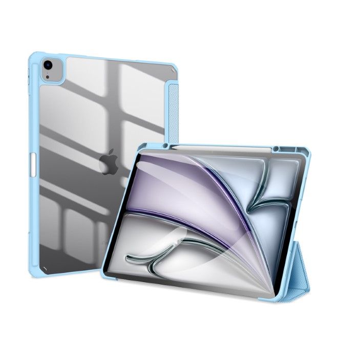 Dux Ducis - iPad Air 13 (2025/2024) / iPad Pro 12.9 (2022/2021/2020/2018) Hülle - Leder Bookcover - Toby Series - blau
