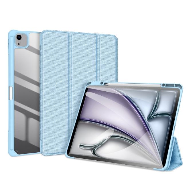 Dux Ducis - iPad Air 13 (2025/2024) / iPad Pro 12.9 (2022/2021/2020/2018) Hülle - Leder Bookcover - Toby Series - blau