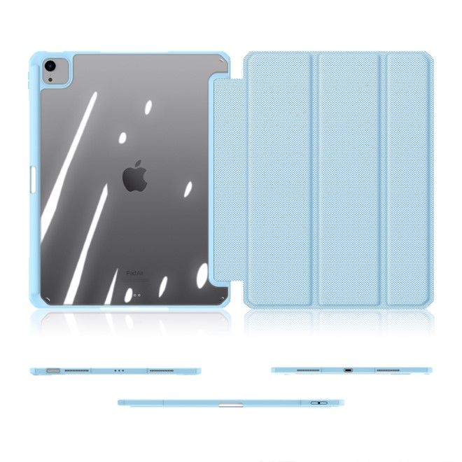 Dux Ducis - iPad Air 13 (2025/2024) / iPad Pro 12.9 (2022/2021/2020/2018) Hülle - Leder Bookcover - Toby Series - blau