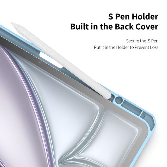 Dux Ducis - iPad Air 13 (2025/2024) / iPad Pro 12.9 (2022/2021/2020/2018) Hülle - Leder Bookcover - Toby Series - blau