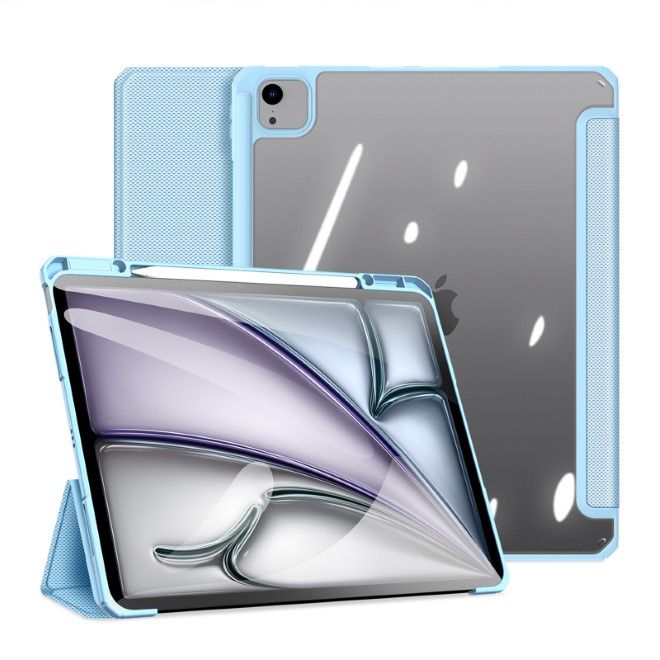 Dux Ducis - iPad Air 13 (2025/2024) / iPad Pro 12.9 (2022/2021/2020/2018) Hülle - Leder Bookcover - Toby Series - blau