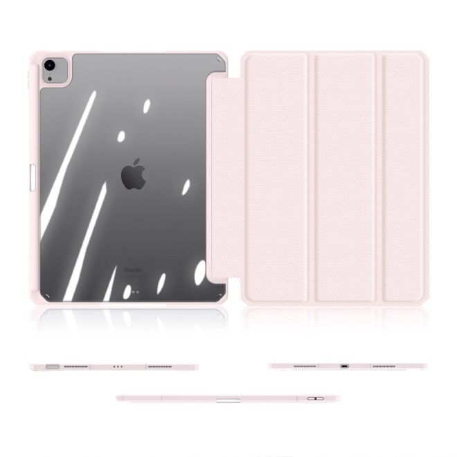 Dux Ducis - iPad Air 13 (2025/2024) / iPad Pro 12.9 (2022/2021/2020/2018) Hülle - Leder Bookcover - Toby Series - pink