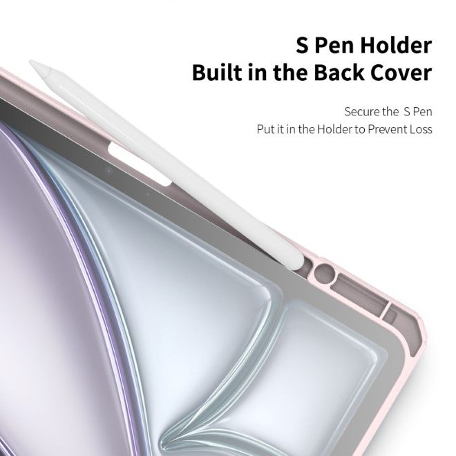 Dux Ducis - iPad Air 13 (2025/2024) / iPad Pro 12.9 (2022/2021/2020/2018) Hülle - Leder Bookcover - Toby Series - pink