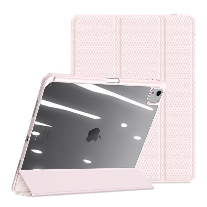 Dux Ducis - iPad Air 13 (2025/2024) / iPad Pro 12.9 (2022/2021/2020/2018) Hülle - Leder Bookcover - Toby Series - pink