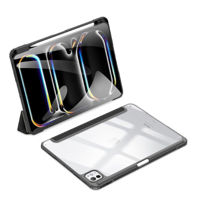Dux Ducis - iPad Pro 11 (2024) Hülle - Leder Bookcover - Toby Series - schwarz
