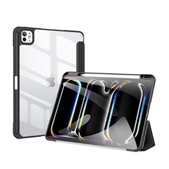 Dux Ducis - iPad Pro 11 (2024) Hülle - Leder Bookcover - Toby Series - schwarz