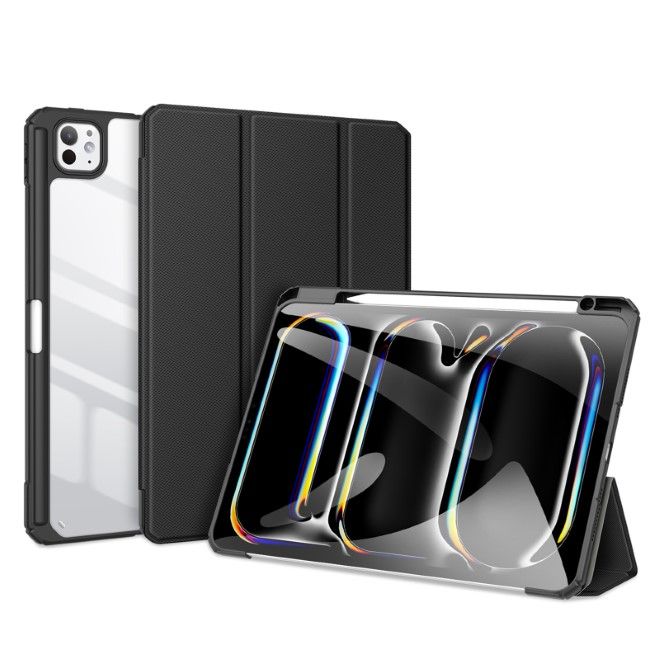 Dux Ducis - iPad Pro 11 (2024) Hülle - Leder Bookcover - Toby Series - schwarz