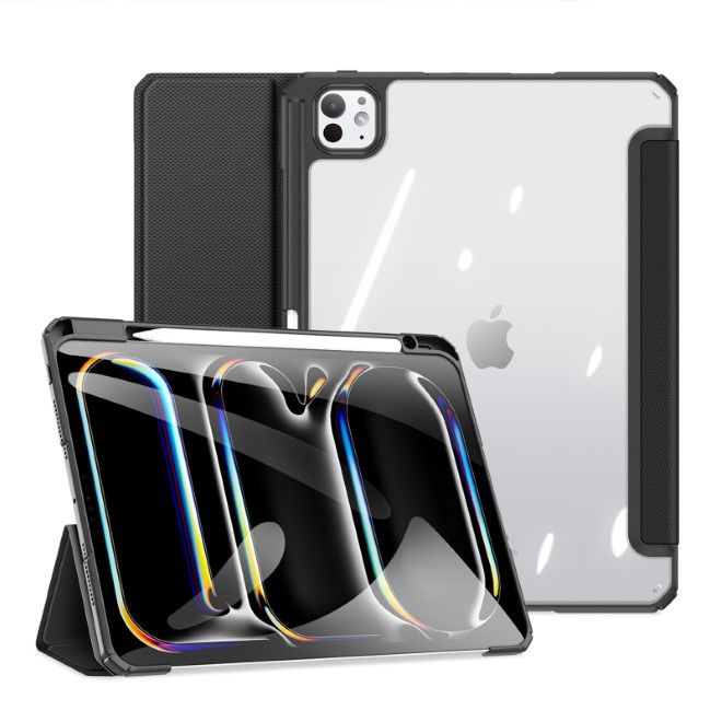 Dux Ducis - iPad Pro 11 (2024) Hülle - Leder Bookcover - Toby Series - schwarz