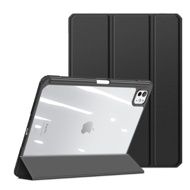 Dux Ducis - iPad Pro 11 (2024) Hülle - Leder Bookcover - Toby Series - schwarz