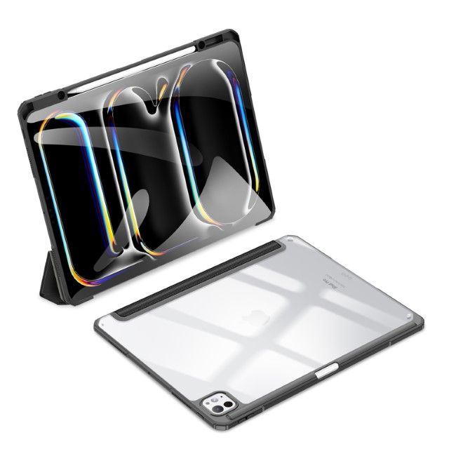 Dux Ducis - iPad Pro 13 (2024) Hülle - Leder Bookcover - Toby Series - schwarz