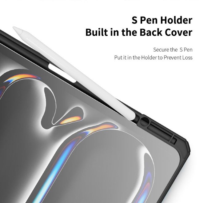 Dux Ducis - iPad Pro 13 (2024) Hülle - Leder Bookcover - Toby Series - schwarz