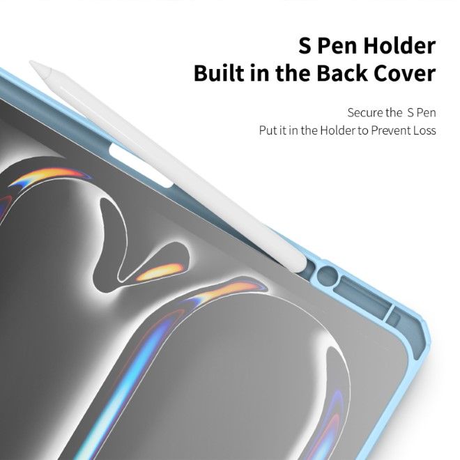 Dux Ducis - iPad Pro 13 (2024) Hülle - Leder Bookcover - Toby Series - blau