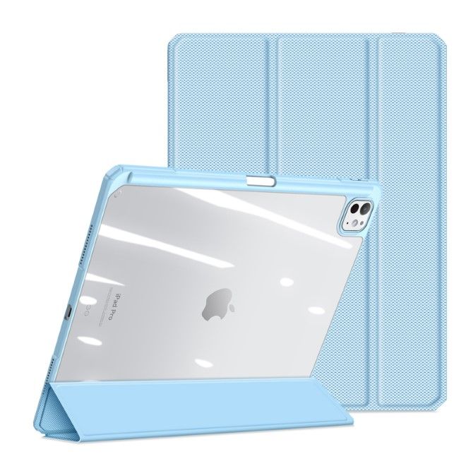 Dux Ducis - iPad Pro 13 (2024) Hülle - Leder Bookcover - Toby Series - blau