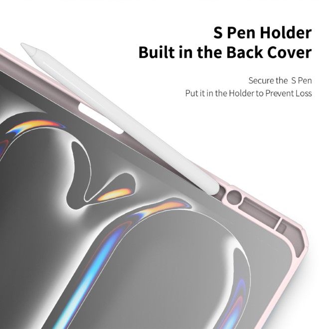 Dux Ducis - iPad Pro 13 (2024) Hülle - Leder Bookcover - Toby Series - rosa