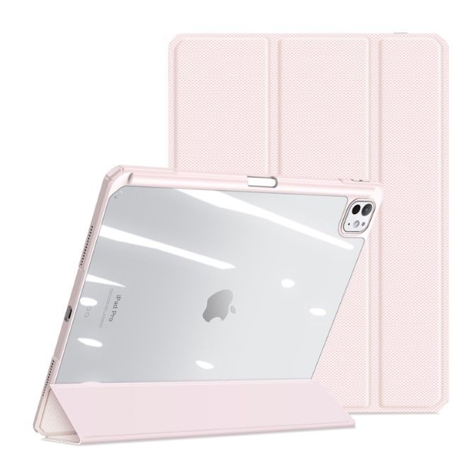 Dux Ducis - iPad Pro 13 (2024) Hülle - Leder Bookcover - Toby Series - rosa