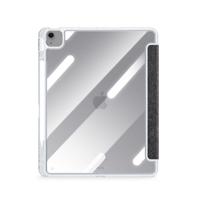 Dux Ducis - iPad Air 13 (2025/2024) / iPad Pro 12.9 (2022/2021/2020/2018) Hülle - Leder Bookcover - Unid Series - schwarz