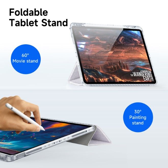 Dux Ducis - iPad Air 13 (2025/2024) / iPad Pro 12.9 (2022/2021/2020/2018) Hülle - Leder Bookcover - Unid Series - purpur