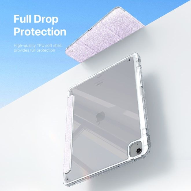 Dux Ducis - iPad Air 13 (2025/2024) / iPad Pro 12.9 (2022/2021/2020/2018) Hülle - Leder Bookcover - Unid Series - purpur