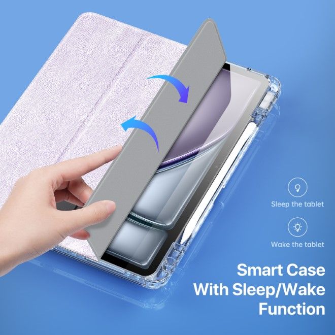 Dux Ducis - iPad Air 13 (2025/2024) / iPad Pro 12.9 (2022/2021/2020/2018) Hülle - Leder Bookcover - Unid Series - purpur