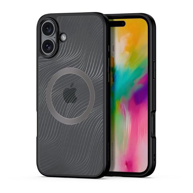 Dux Ducis - iPhone 16 Plus Hülle - Hardcase - MagSafe - Aimo Mag Series - schwarz