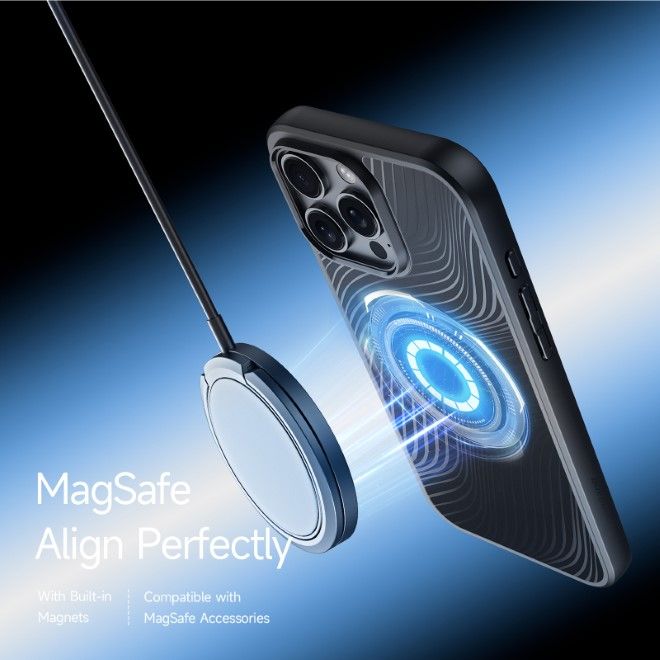 Dux Ducis - iPhone 16 Pro Hülle - Hardcase - MagSafe - Aimo Mag Series - schwarz