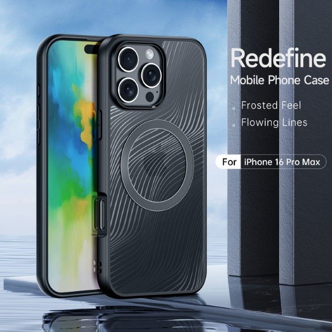 Dux Ducis - iPhone 16 Pro Max Hülle - Hardcase - MagSafe - Aimo Mag Series - schwarz