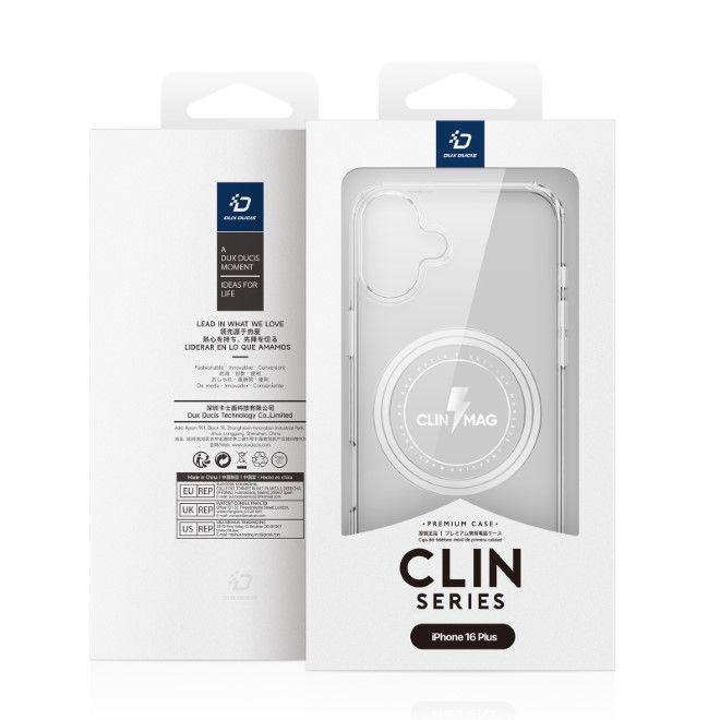Dux Ducis - iPhone 16 Plus Hülle - Hardcase - Clin Mag Series - transparent