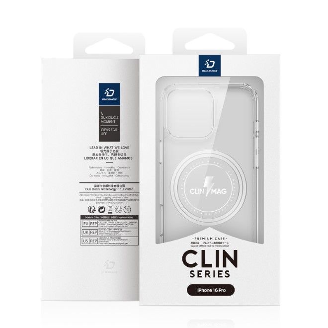 Dux Ducis - iPhone 16 Pro Hülle - Hardcase - Clin Mag Series - transparent