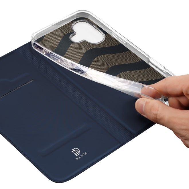 Dux Ducis - iPhone 16 Hülle - Handy Bookcover - Skin Pro Series - blau